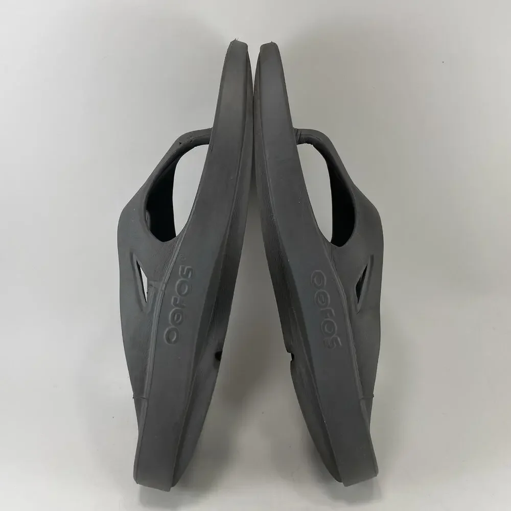 Oofos OOriginal Mens Size 10 Gray Recovery Flip Flops Sandals Sport Men